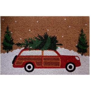 Christmas Woody Coir Entrance Mat (Min 4)