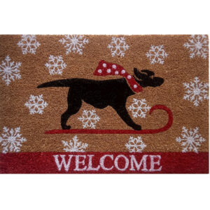 Holiday Dog Coir Entrance Mat (Min 4)