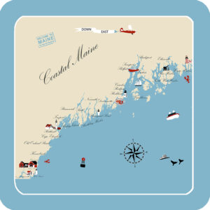 Maine Destination Series Coasters (Pack of 4) Min 6.