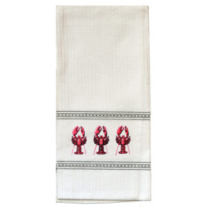 Lobster Premium Embroidered Kitchen Towels.Min 12.