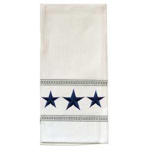 Navy Star Premium Embroidered Kitchen Towels..Min 12.