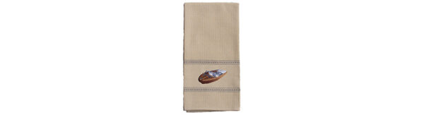 Wooden Boat Tea Towel