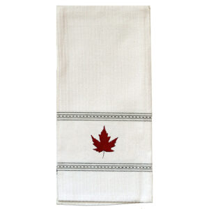 Maple Leaf Premium Embroidered Kitchen Towels..Min 12.