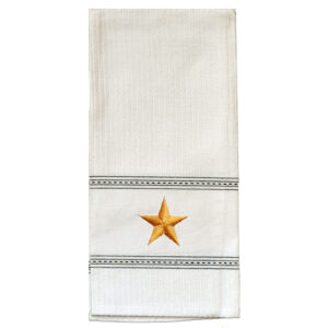 Gold Star Premium Embroidered Kitchen Towels..Min 12.