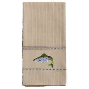 Fish Premium Embroidered Kitchen Towels.Min 12.