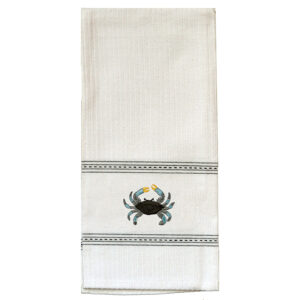 Blue Crab Premium Embroidered Kitchen Towels.Min 12.