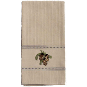 Pine Cone Premium Embroidered Kitchen Towels. (Min 12)