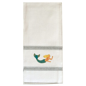 Mermaid Premium Embroidered Kitchen Towels..Min 12.