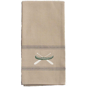 Canoe Green Premium Embroidered Kitchen Towels..Min 12.