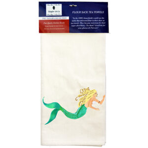 Mermaid Flour Sack Tea Towels..Min 12.