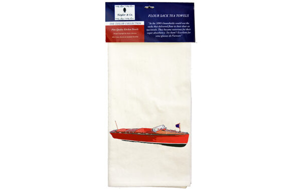 Wooden Boat Tea Towel