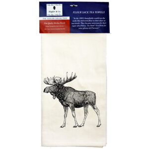 Moose Flour Sack Tea Towels.Min 12.