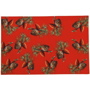 Pinecone Outdoora TM Fabric Indoor/Outdoor Placemats (Min Dozen)