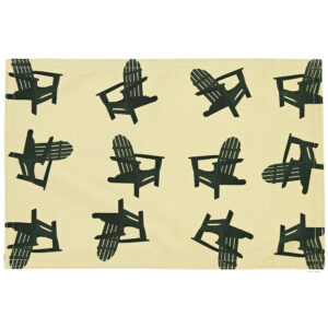 Green Adirondack Chairs Outdoora TM Fabric Indoor/Outdoor Placemats . (Min 12)