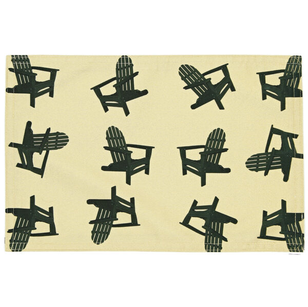 Green Adirondack Chairs Outdoora TM Fabric Indoor/Outdoor Placemats . (Min 12)