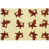 Red Muskoka Chairs Placemat