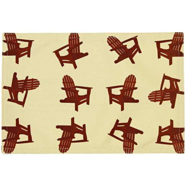 Red Muskoka Chairs Placemat