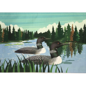 Loons Indoor Outdoora TM Fabric Indoor/Outdoor Placemats (Min Dozen)