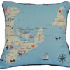 Maritimes Destination Pillow Outdoora TM Fabric. Indoor/Outdoor.18" x 18"