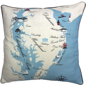 Mid Atlantic Destination Pillow 18×18 Outdoora Fabric By Taylor & Co.. Min 2