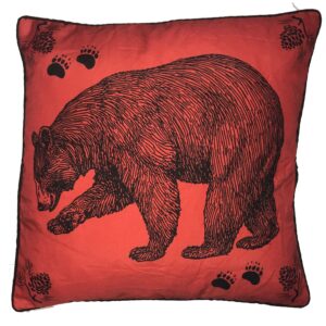 Red Bear Pillow 20″ .. Min 2