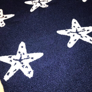 Navy Starfish 5′ x 8′ Hooked Rug