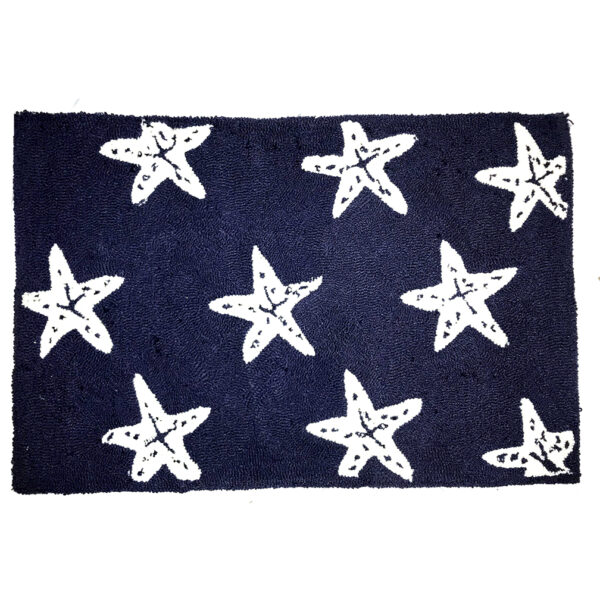 Navy Starfish Rug