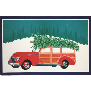 Christmas Woody Weathergripper TM 2′ x 3′ Enrty & Kitchen Mat by Taylor & Co Min 2