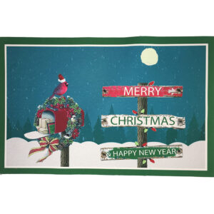 Christmas Cardinal Signs Weathergripper TM 2′ x 3′ Enrty & Kitchen Mat by Taylor & Co Min 2