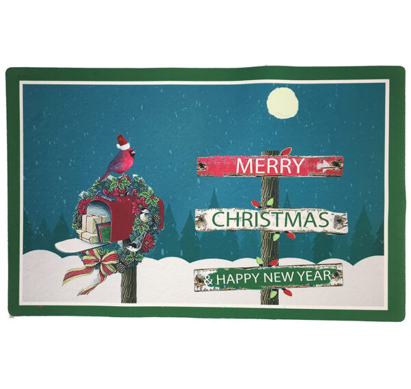 Christmas Cardinal Signs Mat