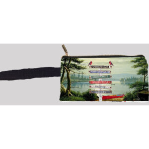 Lake Signs Six Name Change/Cell Pouches. Wristlet 4″x8″. Cell Phone, Bills, Cards or Change. Outdoora TM Fabric. Min 72 for Custom