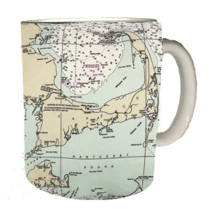 Mugs 11 Oz in open front Gift Box. Custom NOAA Oceanic Charts. We have all areas available. Min 72 for Custom