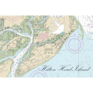 Placemats Custom NOAA Charts- Outdoora TM Fabric. Min 100 For Custom