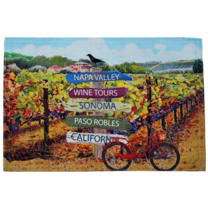 Placemats Custom 5 Name Wine Signs- Outdoora TM Fabric. Min 100 For Custom