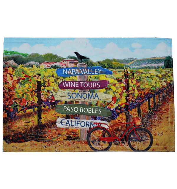 Wine Route Custom Placemats