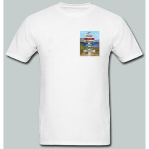 T-Shirt Custom 5 Names Harbor Signs. 100% Cotton Gildan 500 Series. Min 48 Assorted (12xl, 12l, 12m 12s)