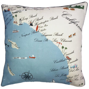 SoCal Destination Pillow 18×18 Outdoora Fabric By Taylor & Co.. Min 2