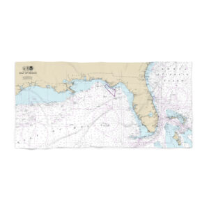 NOAA CHART CUSTOM BEACH TOWELS