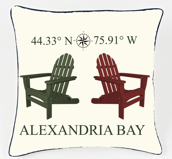 Pillows Custom ADK Chair Coordinates. Outdoora TM Fabric. Indoor/Outdoor. 18" x18" . Min 30 For Custom.