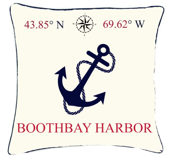 Pillows Custom Anchor Coordinates. Outdoora TM Fabric. Indoor/Outdoor. 18" x18" . Min 30 For Custom.