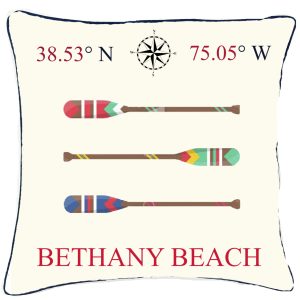 Pillows Custom Paddles Coordinates. Outdoora TM Fabric. Indoor/Outdoor. 18″ x18″ . Min 30 For Custom.