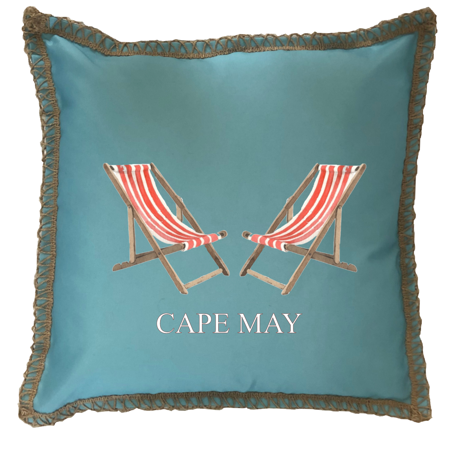 Beach Chairs Pillows Custom Name