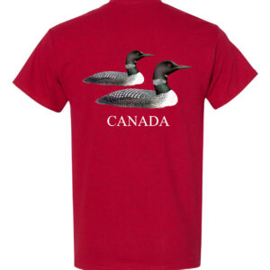T-Shirt Loons Canada. 100% Cotton. Min 24 Assorted