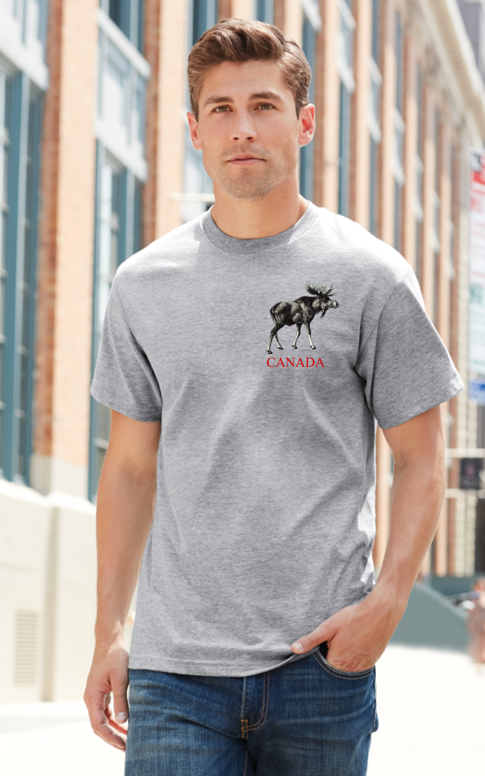 T-Shirt Moose Canada. 100% Cotton. Min 24 Assorted - Image 5