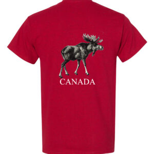 T-Shirt Moose Canada. 100% Cotton. Min 24 Assorted
