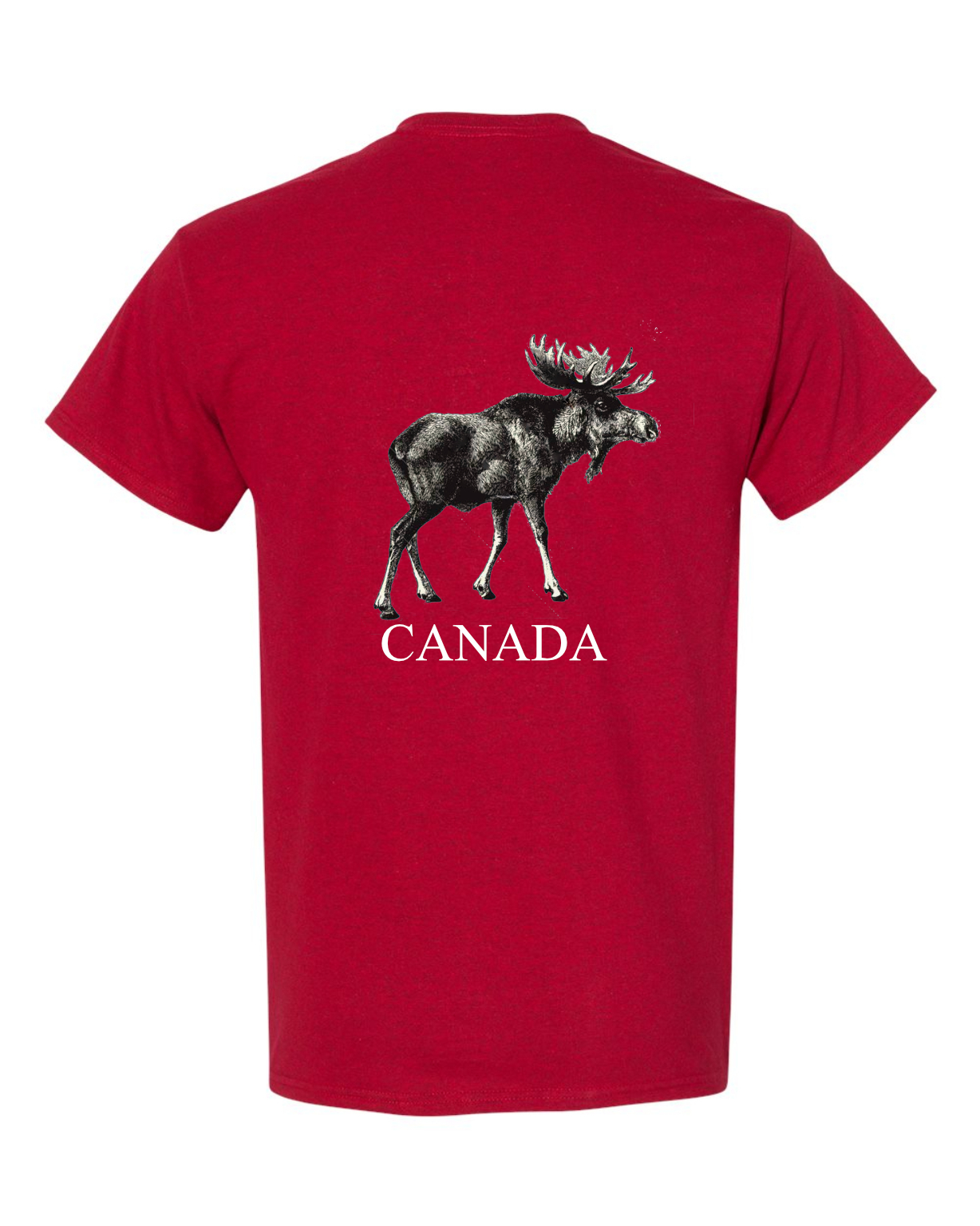 T-Shirt Moose Canada. 100% Cotton. Min 24 Assorted
