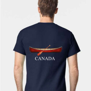 T-Shirt Red Canoe Canada. 100% Cotton. Min 24 Assorted