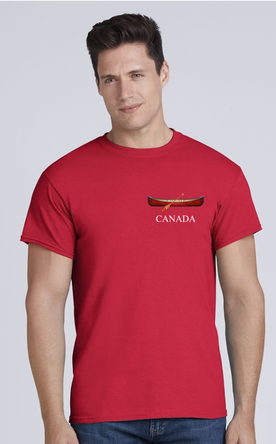 T-Shirt Red Canoe Canada. 100% Cotton. Min 24 Assorted - Image 5