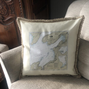 Chart Custom Burlap Lace Trim Linen Weave Pillows Trim. 18″ x 18″