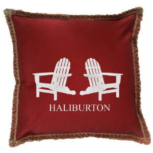 Custom Chair Color Fabrics Burlap Lace Trim Linen Weave Pillows Trim. 18″ x 18″